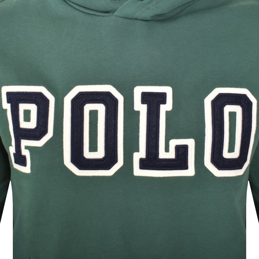 Ralph Lauren Long Sleeve Hoodie Green | Mainline Menswear